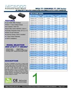 浏览型号WRA2412YT-2W的Datasheet PDF文件第1页