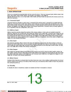 浏览型号H27U4G8F2DTR-BC的Datasheet PDF文件第13页
