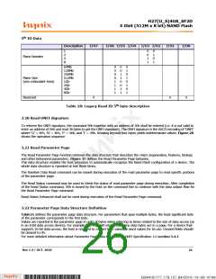 浏览型号H27U4G8F2DTR-BC的Datasheet PDF文件第26页