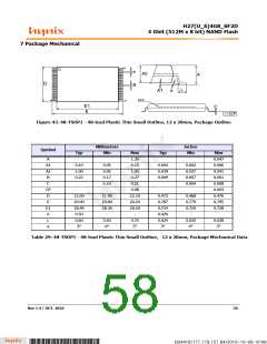浏览型号H27U4G8F2DTR-BC的Datasheet PDF文件第58页