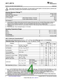 浏览型号LM317T/NOPB的Datasheet PDF文件第4页