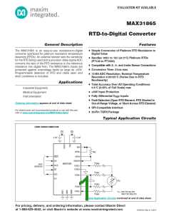 浏览型号MAX31865的Datasheet PDF文件第1页