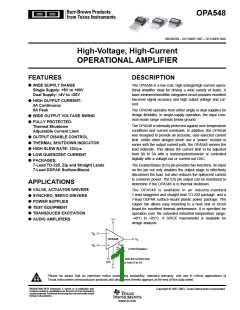 浏览型号OPA548T的Datasheet PDF文件第1页