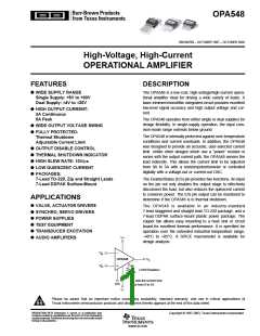 浏览型号OPA548T-1的Datasheet PDF文件第1页