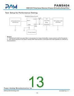 浏览型号PAM8404的Datasheet PDF文件第13页