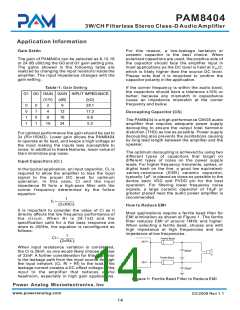 浏览型号PAM8404的Datasheet PDF文件第14页