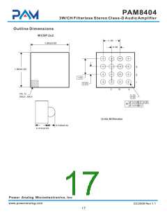 浏览型号PAM8404的Datasheet PDF文件第17页