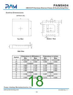浏览型号PAM8404的Datasheet PDF文件第18页