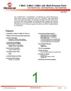 浏览型号SST39SF040-70-4C-NHE的Datasheet PDF文件第1页
