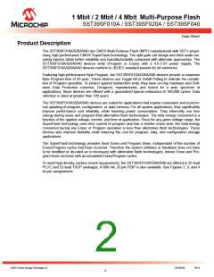 浏览型号SST39SF040-70-4C-NHE的Datasheet PDF文件第2页