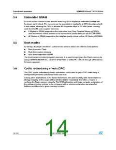 浏览型号STM32F302RC的Datasheet PDF文件第14页