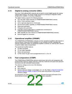 浏览型号STM32F302RC的Datasheet PDF文件第22页