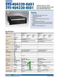 浏览型号SYS-4U4320-8A01的Datasheet PDF文件第1页