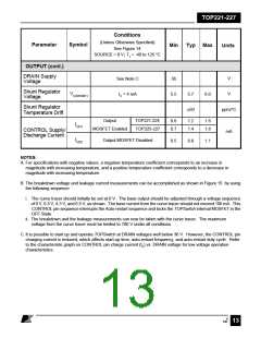 浏览型号TOP221YN的Datasheet PDF文件第13页