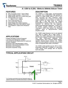 浏览型号TS3003ITD1033T的Datasheet PDF文件第1页