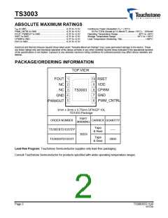 浏览型号TS3003ITD1033TP的Datasheet PDF文件第2页