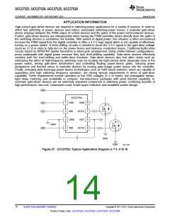 浏览型号UCC27524DGNR的Datasheet PDF文件第14页