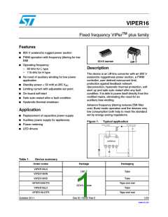 浏览型号VIPER16HD的Datasheet PDF文件第1页