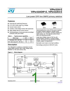 浏览型号VIPER22-LED-EV的Datasheet PDF文件第1页