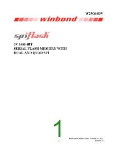浏览型号W25Q16DVSSIG的Datasheet PDF文件第1页
