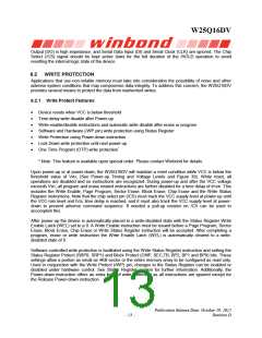 浏览型号W25Q16DVSSIG的Datasheet PDF文件第13页