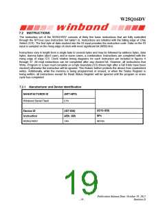 浏览型号W25Q16DVSSIG的Datasheet PDF文件第19页