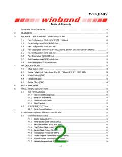 浏览型号W25Q16DVSSIG的Datasheet PDF文件第2页