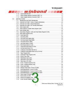 浏览型号W25Q16DVSSIG的Datasheet PDF文件第3页