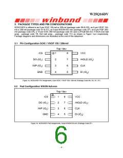 浏览型号W25Q16DVSSIG的Datasheet PDF文件第6页