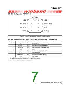 浏览型号W25Q16DVSSIG的Datasheet PDF文件第7页
