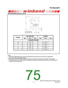 浏览型号W25Q16DVSSIG的Datasheet PDF文件第75页