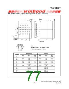 浏览型号W25Q16DVSSIG的Datasheet PDF文件第77页