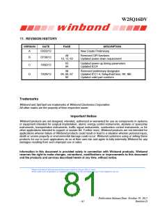 浏览型号W25Q16DVSSIG的Datasheet PDF文件第81页