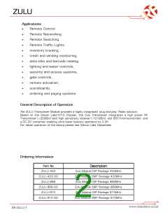 浏览型号ZULU-868-SO的Datasheet PDF文件第2页