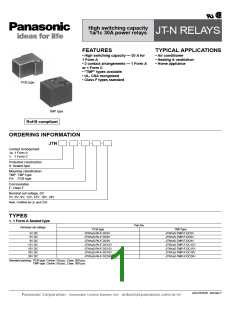 浏览型号JTN1AS-PA-F-DC15V的Datasheet PDF文件第1页