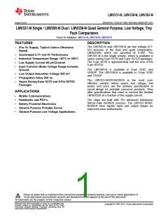 浏览型号LMV331M5的Datasheet PDF文件第1页