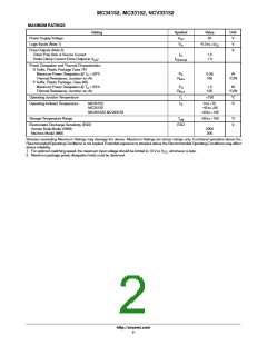浏览型号MC34152PG的Datasheet PDF文件第2页