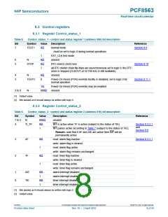 浏览型号PCF8563TS/4的Datasheet PDF文件第8页