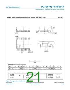 浏览型号PCF8574T/3的Datasheet PDF文件第21页