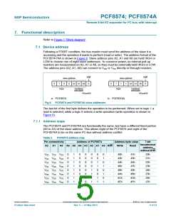 浏览型号PCF8574T/3的Datasheet PDF文件第5页