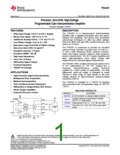 浏览型号PGA281的Datasheet PDF文件第1页