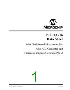 浏览型号PIC16F716-I-P的Datasheet PDF文件第1页