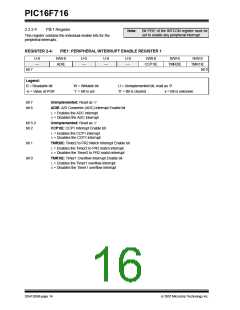 浏览型号PIC16F716-I-P的Datasheet PDF文件第16页