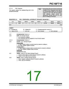 浏览型号PIC16F716-I-P的Datasheet PDF文件第17页