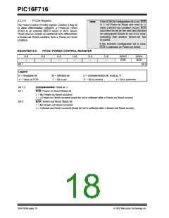 浏览型号PIC16F716-I-P的Datasheet PDF文件第18页