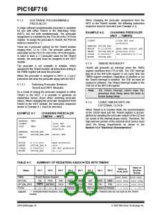浏览型号PIC16F716-I-P的Datasheet PDF文件第30页