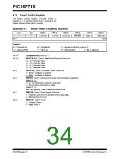 浏览型号PIC16F716-I-P的Datasheet PDF文件第34页