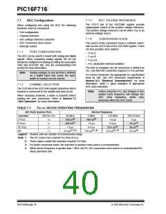 浏览型号PIC16F716-I-P的Datasheet PDF文件第40页