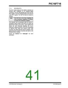 浏览型号PIC16F716-I-P的Datasheet PDF文件第41页