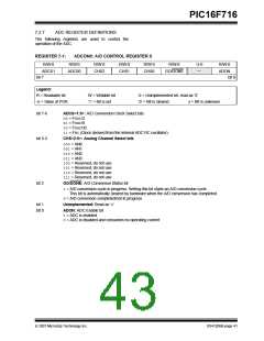 浏览型号PIC16F716-I-P的Datasheet PDF文件第43页